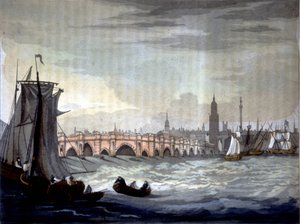 London Bridge és Southwark katedrális, Anglia. alkotó: Unknown artist