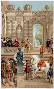XIII. Lajos az udvarban, 13 évesen - "" 17. században - Intézmények: szokások és jelmezek, Franciaország 1590-1700" Paul Lacroix alkotó: Unknown artist