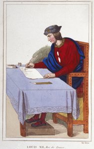 XII. Lajos (1462-1515), francia király 1830-as metszete alkotó: Unknown artist