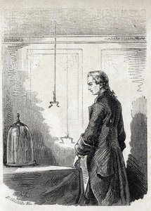 Luigi Galvani békaösszehúzódásokat okoz villámhárító-elektromittal - LUIGI GALVANI (1737-1798) olasz orvos és fizikus. Összehúzódásokat okoz egy békában a zivatarfelhőből származó elektromossággal alkotó: Unknown artist