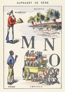 M N W: pot, úszó, negre, omnibusz alkotó: Unknown artist