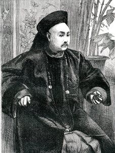 Mandarin Tchung Hao (Chung How), metszet 1868 alkotó: Unknown artist