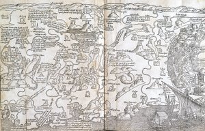 Palesztina térképe – Bernard de Breydenbach „A szent peregrinációk” című könyvében alkotó: Unknown artist