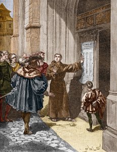 Luther Márton (1483-1546) Wittenbergben akasztotta fel 95 tézisét