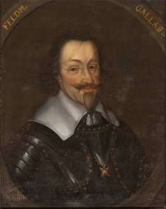 Gallas Mátyás, Campo grófja és Lucera hercege, osztrák tábornok - Mátyás Gallas (1584-1647), Campo grófja, Lucera hercege, névtelen arcképe Olajfestmény. Méretek: 65x55 cm. Stockholmi Nemzeti Múzeum alkotó: Unknown artist
