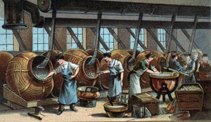 Drazsé mechanikus gyártása. század végi kromolitográfiája alkotó: Unknown artist