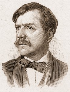 Az Academy Francaise tagjai 1895-ben: Paul Bourget (1852-1935) francia író portréja. alkotó: Unknown artist