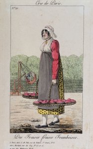 Eper- és málnakereskedő – „” Cris de Paris”-ban”, deb. 19. század alkotó: Unknown artist