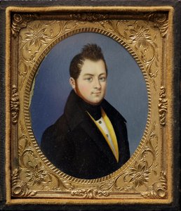 Camillo Benso, Cavour gróf miniatűr portréja (festmény alkotó: Unknown artist