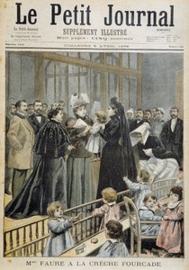 Mme Faure a Fourcade óvodában – a „Le Petite Journal” 1896.05.04. alkotó: Unknown artist