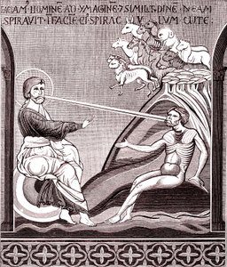 Mosaic representing the man creation alkotó: Unknown artist