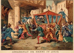 IV. Henrik meggyilkolása és Ravaillac letartóztatása 1610. május 14-én. alkotó: Unknown artist