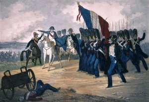 I. Napóleon Waterlooban 1815.06.18-án - Metszet XIX. alkotó: Unknown artist