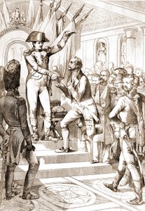 Napóleon 1804-ben kiosztotta a Becsületlégió rendjeit. alkotó: Unknown artist
