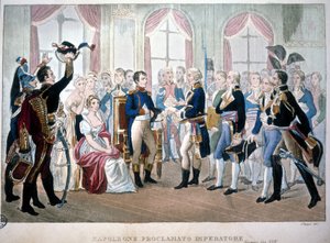 Napóleont 1804-ben kiáltották ki császárnak. alkotó: Unknown artist