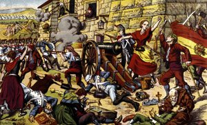 Napóleoni háborúk: Zaragoza ostroma (június 15-augusztus 14 alkotó: Unknown artist