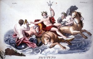 Neptunusz - metszet alkotó: Unknown artist