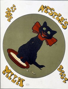 A Nestlé a legjobb tej – reklámozza a Nestlét alkotó: Unknown artist