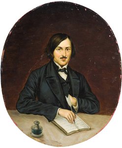 Nicolas Gogol – Nikolai Gogol (1809-1852), névtelen szerző portréja. Olajfestmény alkotó: Unknown artist