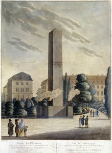 Obeliszk a weimari vár előtt alkotó: Unknown artist