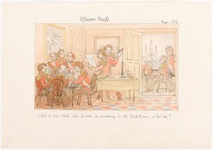 „Officers Mess”, „Az élet jelenetei egy gyalogezredben” című filmből alkotó: Unknown artist