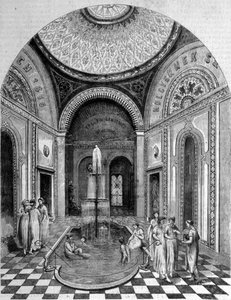 Keleti fürdők Budapesten. A rózsaszín szoba alkotó: Unknown artist
