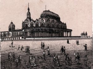 Ostend (Ostend), Belgium: kilátás a Kursaal Digue-ra (kaszinó). in "" A világ 168 nézetet szemléltet"" Keltezés nélküli (XIX. század vége) alkotó: Unknown artist