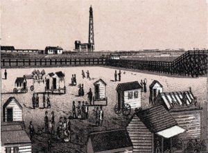 Ostend (Ostend), Belgium: kilátás a keleti fürdőre és a kikötőre (kikötő, kikötő). in "" A világ 168 nézetet szemléltet"" Keltezés nélküli (XIX. század vége) alkotó: Unknown artist