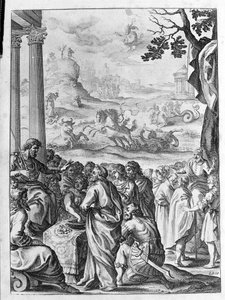 Ovidius (Ovidius) - illusztráció a 15. könyvhöz - (P. Ovidius: Az éjszaka metamorfózisai alkotó: Unknown artist
