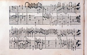 Girolamo Cavazzoni Tablature oldala, 1. könyv alkotó: Unknown artist