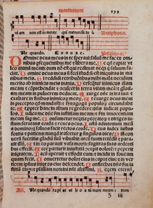 Castellini „A papi könyv” című liturgiakönyv oldala alkotó: Unknown artist
