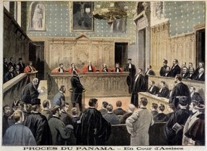 Panama-ügy: az Assize Court – 1898.01.02-i „” Le Petity Journal”-ban alkotó: Unknown artist