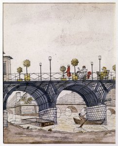 Párizs: A Művészetek hídja, a XIX alkotó: Unknown artist