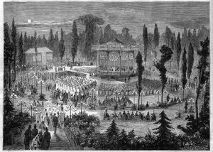Párizs VIII. kerület - avenue des Champs-Elysees (Champs Elysees) - koncertek 1868-ban alkotó: Unknown artist