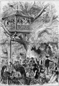 Buli a Sceaux Parkban 1873-ban. alkotó: Unknown artist