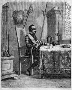 Pascal Paoli (1725-1807), korzikai hazafi műtermében. A „” Pasquale Paoliban vagy a Pontenuovo útvonalon ””” írta F.D. Guerrazzi. 1872. alkotó: Unknown artist