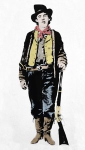 Pat Garrett (1850-1908), James Brent és John William Poe (1850-1923), Lincoln megye seriffjei, 1880-1882 (1954). alkotó: Unknown artist