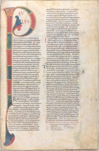 Paulus et Silvanus at Timotheus: Pál második levelének kezdőbetűi a thesszalonikaiakhoz. alkotó: Unknown artist