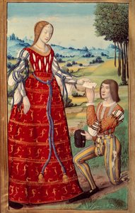 Phedre levelet intéz egy miniatűr hírnökhöz Octavien de Saint Gelais (1468-1502) „” L