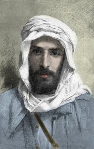 Pierre Paul Francois Camille Savorgnan de Brazza (1852-1905) francia felfedező Afrikában _ Pietro Paolo Savorgnan di Brazza vagy Pierre Paul Francois Camille Savorgnan de Brazza portréja franciául (1852-1905) Kongó francais főkormányzója 1882 körül alkotó: Unknown artist