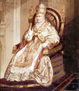 IX. Piusz (1792-1878). Kromolitográfia. alkotó: Unknown artist