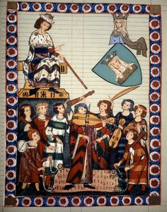 Heinrich Frauenlob mester trubadúrok költészete. alkotó: Unknown artist