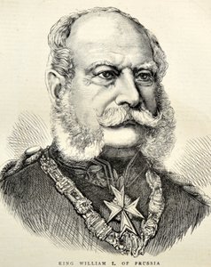 I. Vilmos portré, Németország/Poroszország 1870 (metszet) alkotó: Unknown artist