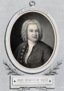 Portré medalionban, Jean Sebastien Bach (Johann Sebastian Bach alkotó: Unknown artist