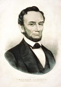 Abraham Lincoln portréja. amerikai államférfi (1809-1865). alkotó: Unknown artist