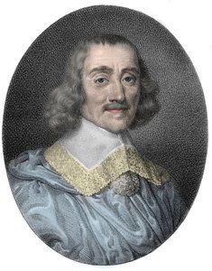 Fabert Ábrahám portréja, francia Esternay marsall (1599-1662) (marechal de France) - metszet alkotó: Unknown artist
