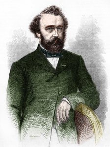 Adolphe (Adolph) Sax portréja, a szaxofon feltalálója (1814-1894). alkotó: Unknown artist