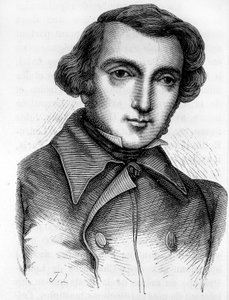 Alexis de Tocqueville (1805-1859) francia történész és politikus portréja. Metszet 19. század. alkotó: Unknown artist