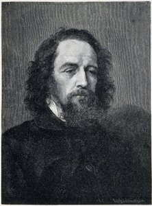 Alfred, Lord Tennyson (1809 - 1892), brit költő és drámaíró 19. századi portréja alkotó: Unknown artist