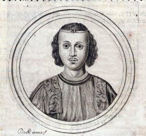 A Vörös gróf néven ismert Savoyai VII. Amedeus portréja. alkotó: Unknown artist